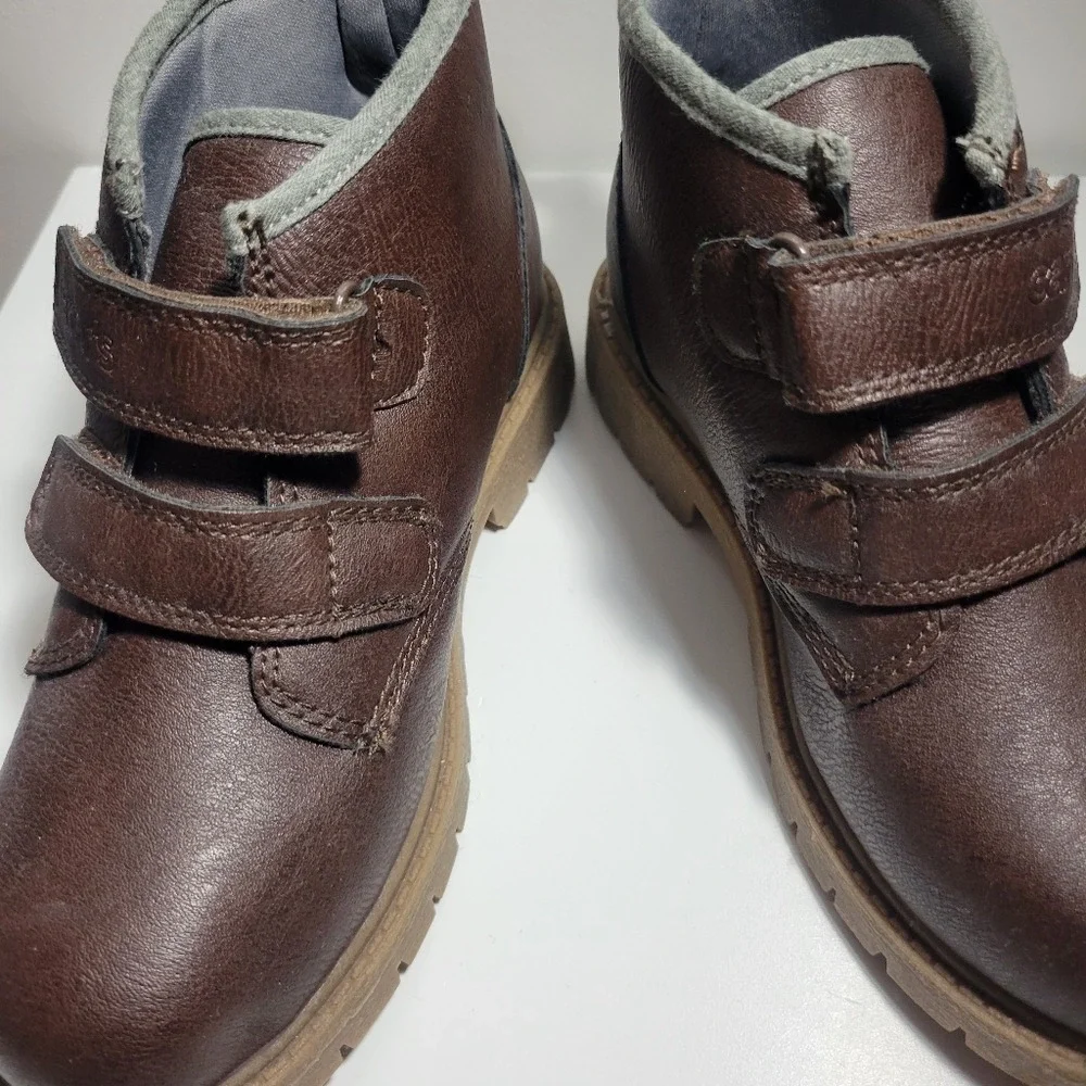 Carter's Toddler Boots Brown Leather Workwear Minimalist Size 1 Little‎ Boy